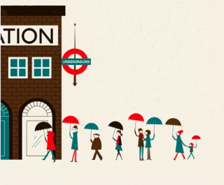 London Underground - Umbrella card